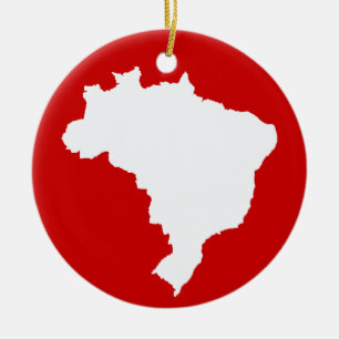 Carnaval Red Festive Brazil at Emporio Moffa Ceramic Ornament