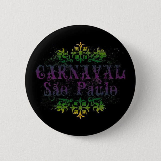 Carnaval Sao Paulo 6 Cm Round Badge (Front)
