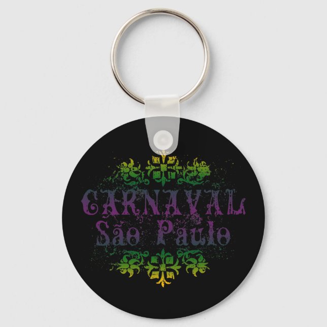 Carnaval Sao Paulo Key Ring (Front)
