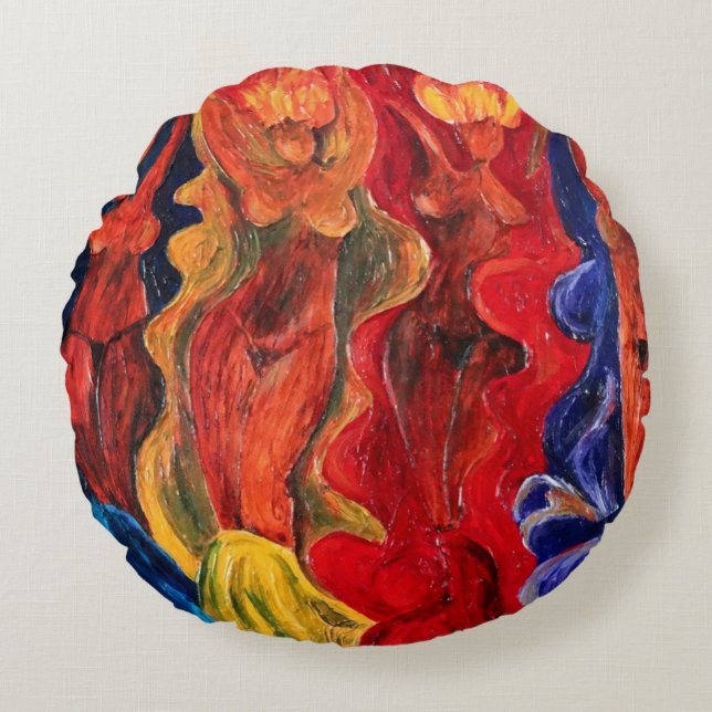 Carnavalesque 2010 round cushion (Front)