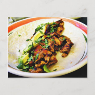 Carne Asada Tacos Postcard