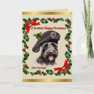 Carnegie Scottie Dog Personalized Xmas Card