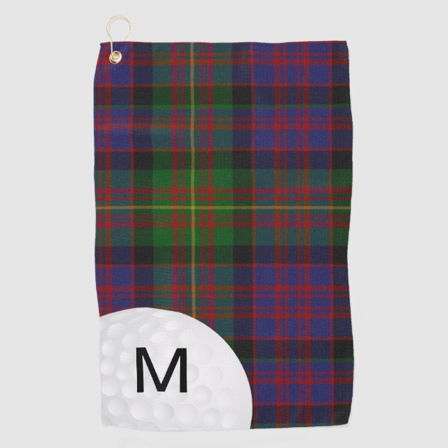 Carnegie Tartan Plaid Golf Towel (Front)