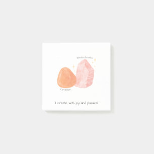 Carnelian & Rhodochrosite Affirmation Style 2 Post-it Notes
