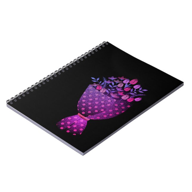 Carnet bouquet de fleurs notebook (Left Side)