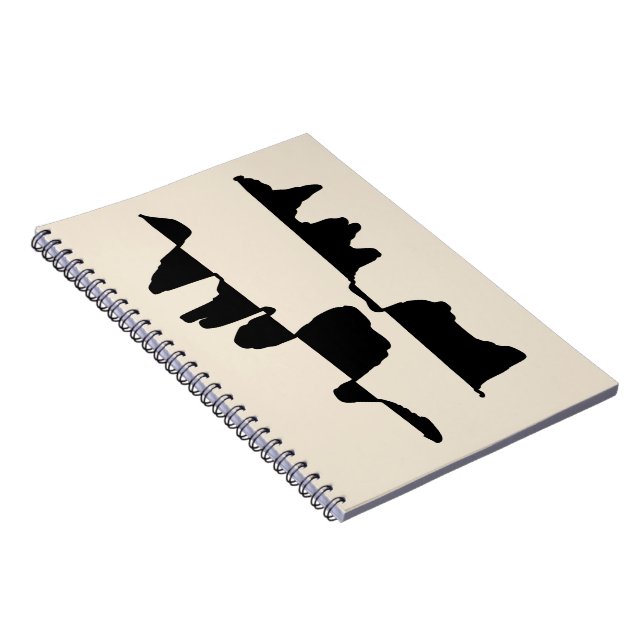 Carnet de Notes "Abstrait Dual Face" Notebook (Right Side)