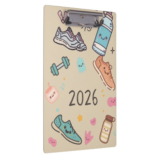 Carnet Sport 2026 – Agenda Sportif Mignon Clipboard (Right)