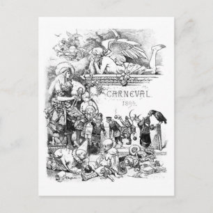 Carneval 1894 Vintage postcard