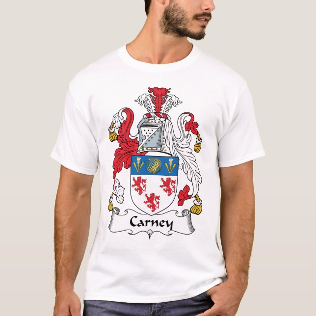 Carney Family Crest T-Shirt (Front)