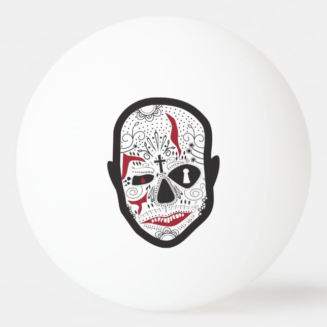 Carnie Skull Ping Pong Ball (Front)