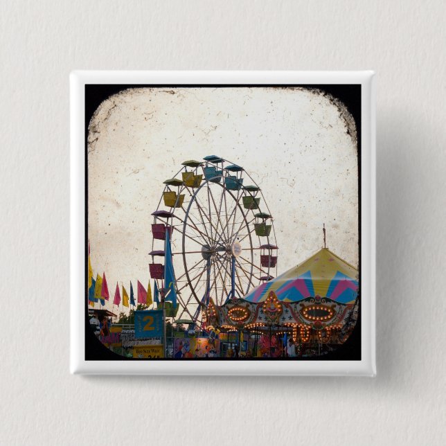 Carnival 15 Cm Square Badge (Front)