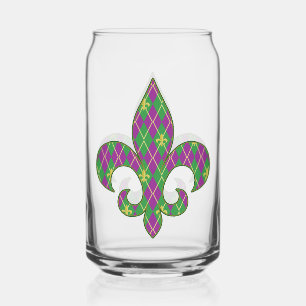 Carnival Argyle Can Glass