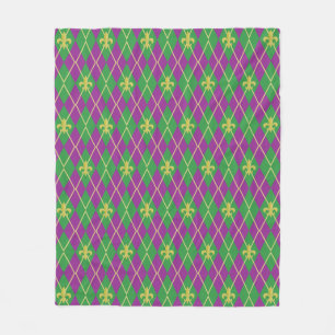 Carnival Argyle Fleece Blanket