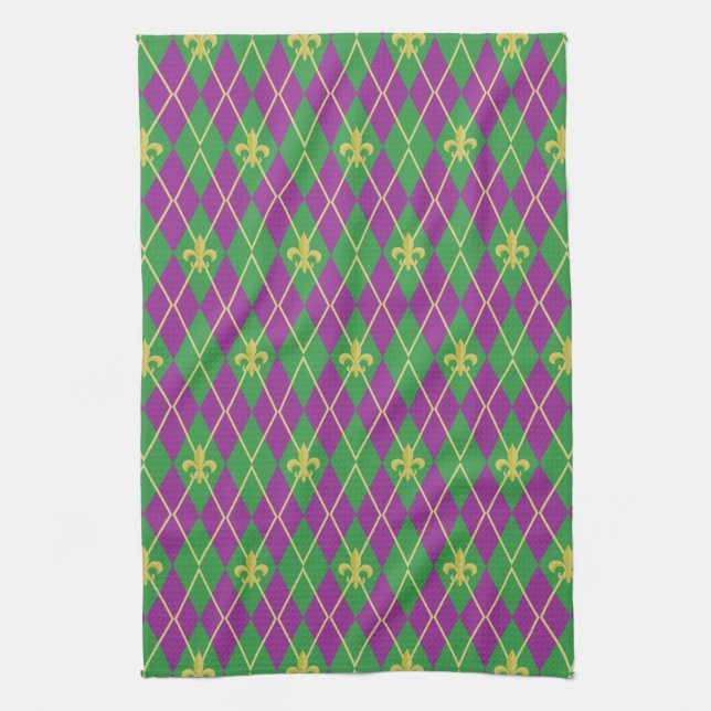 Carnival Argyle Kitchen Towel (Vertical)