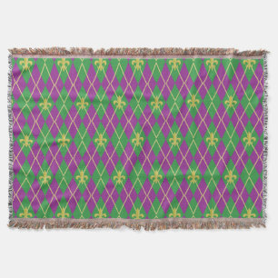 Carnival Argyle Throw Blanket