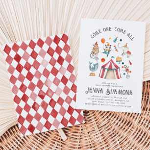 Carnival Baby Shower Invitation   Circus Shower