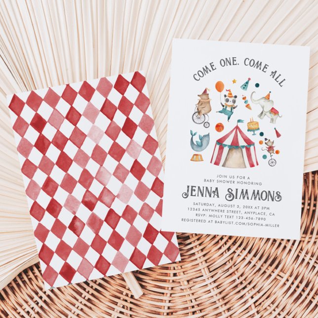 Carnival Baby Shower Invitation | Circus Shower (Creator Uploaded)