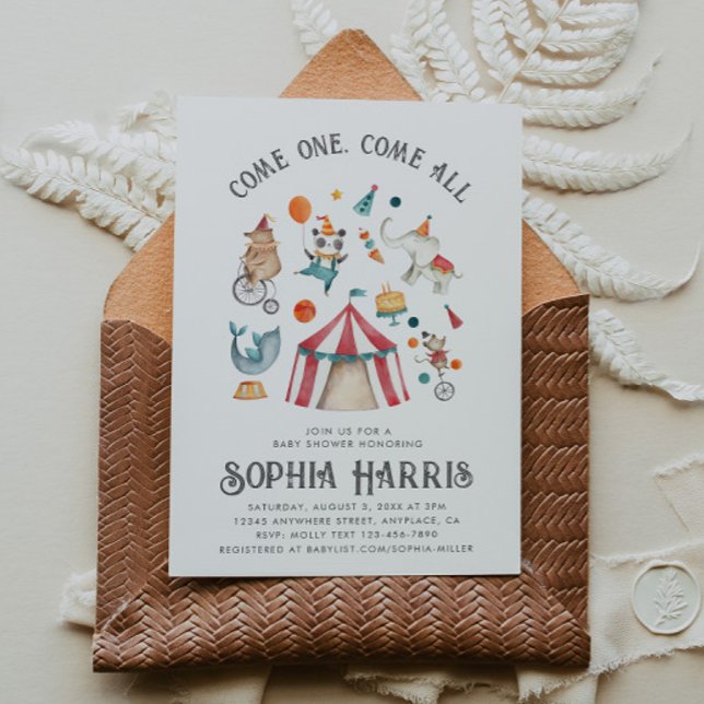 Carnival Baby Shower Invitation | Circus Shower (Creator Uploaded)