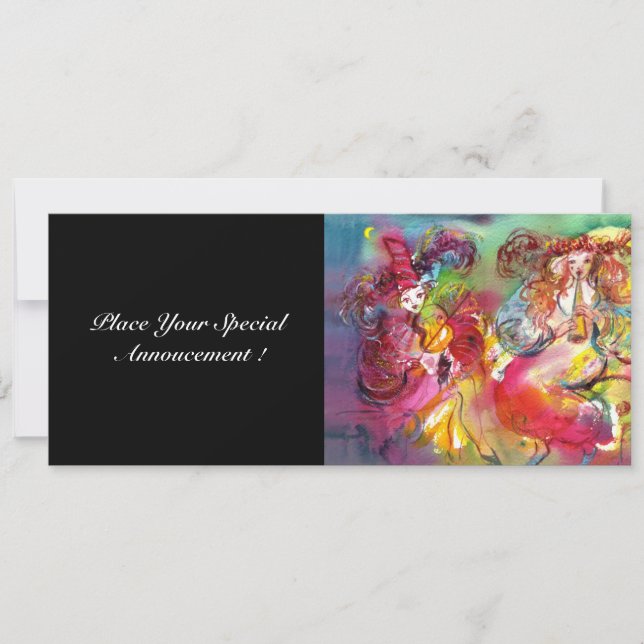 CARNIVAL BALLET / Venetian Masquerade, Dance Music Invitation (Front)