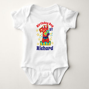 Carnival Birthday First Birthday  First Birthday   Baby Bodysuit
