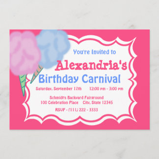 Carnival Birthday Invitation