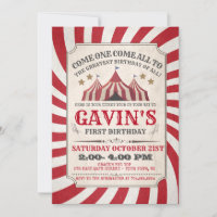 Carnival Birthday Invitation