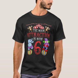 Carnival Birthday Kids 6th Circus Birthday Party T-Shirt