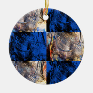 carnival chest ceramic ornament