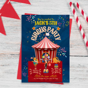 Carnival/Circus Birthday Invitation 