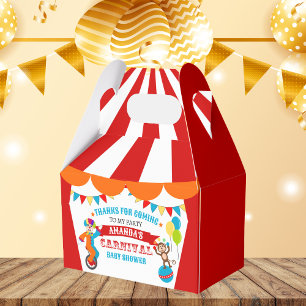 Carnival Circus Festival Baby Shower Favour Box