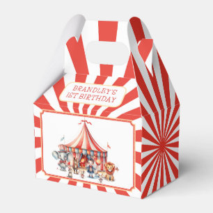 Carnival Circus Show & Animals Birthday Party Favour Box