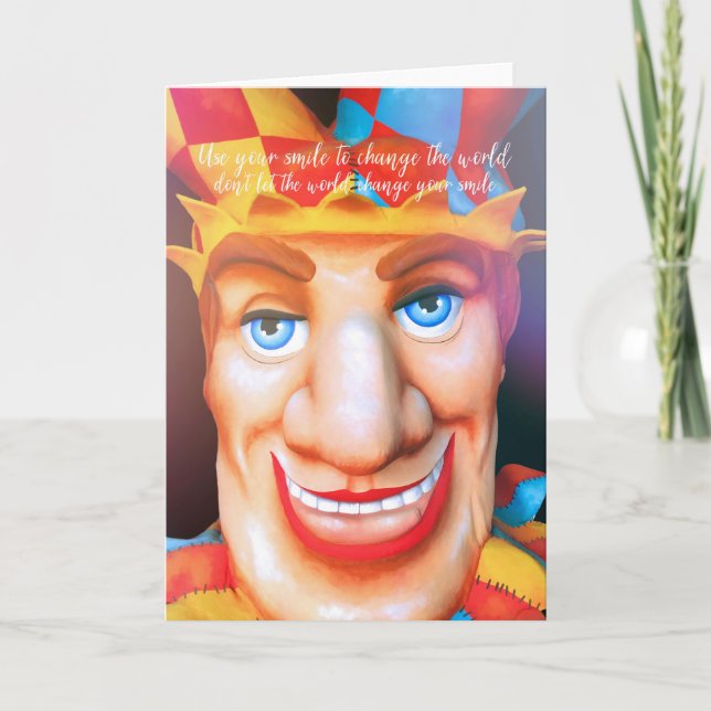 CARNIVAL CLOWN Greeting Card (Front)