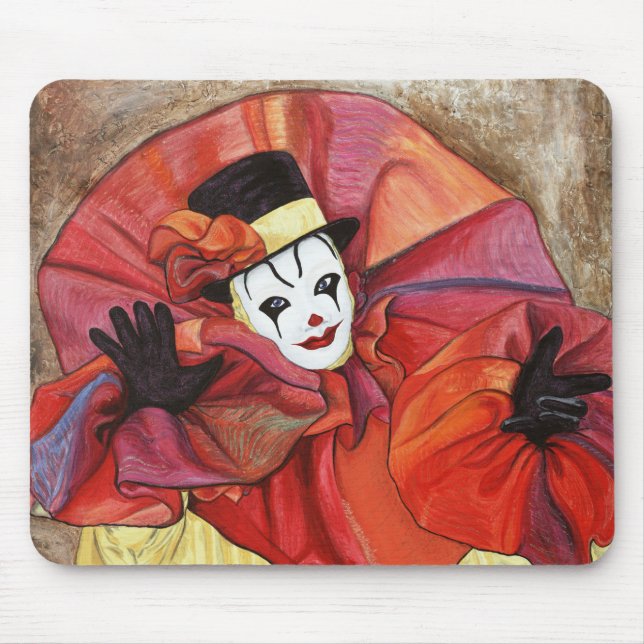 Carnival Clown Mouse Pad (Front)