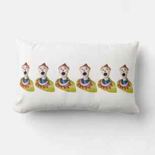 Carnival Clowns Lumbar Cushion