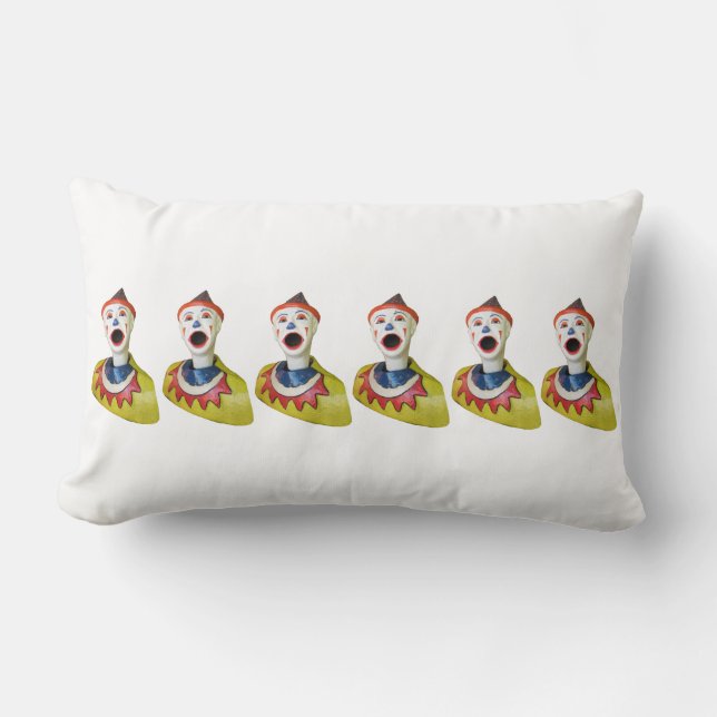 Carnival Clowns Lumbar Cushion (Front)