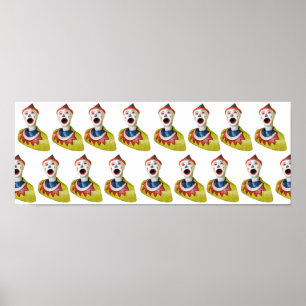 Carnival Clowns Poster