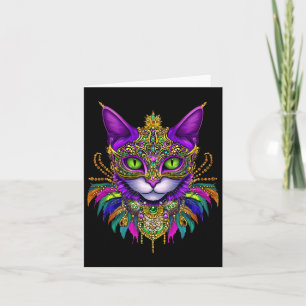 Carnival Costume Mardi Gras Cat Meowdi Gras Men Wo Card