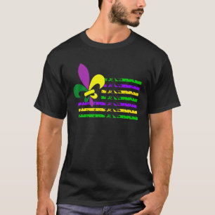 Carnival Costume Parade Usa Flag Celebration Mardi T-Shirt