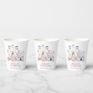 Carnival Cute Birthday Budget Party Paper Cups