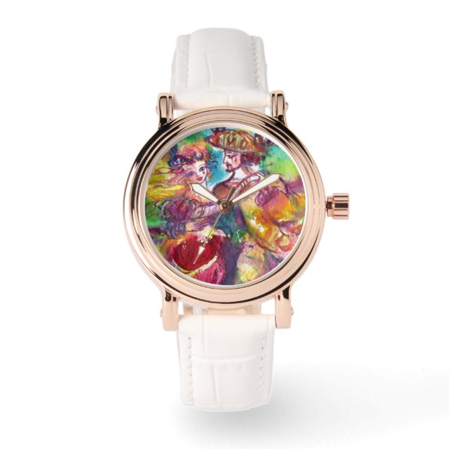 CARNIVAL DANCE / Venetian Masquerade Ball Watch (Front)