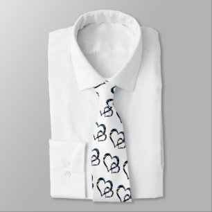 Carnival Dancing Hearts Neck Tie