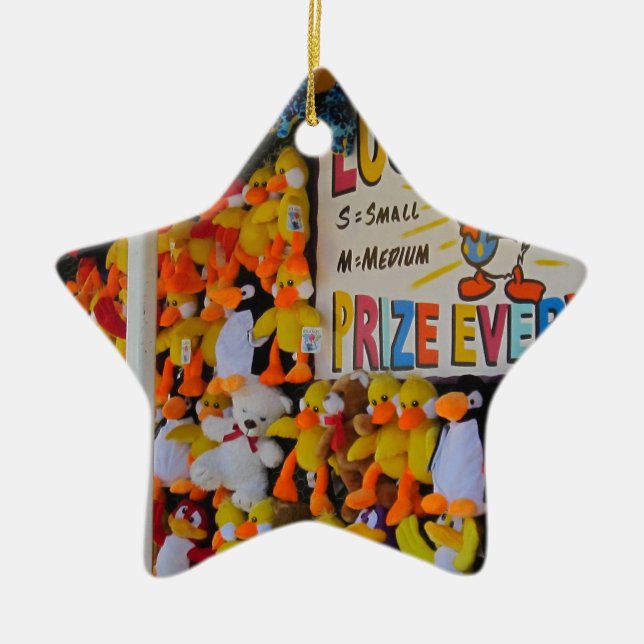 Carnival Days Lucky Ducky Ceramic Tree Decoration (Front)