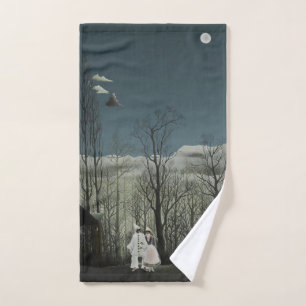 Carnival Evening, Henri Rousseau oil painting 1886 Hand Towel