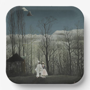 Carnival Evening, Henri Rousseau oil painting 1886 Paper Plate