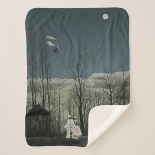 Carnival Evening, Henri Rousseau oil painting 1886 Sherpa Blanket