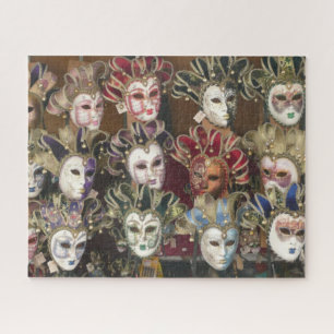 Carnival Face Masks, Italian Street Market Jigsaw Puzzle