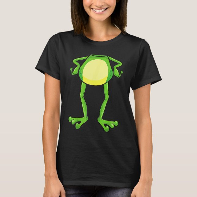 Carnival Frog Costume Fancy Dress  Green T-Shirt (Front)