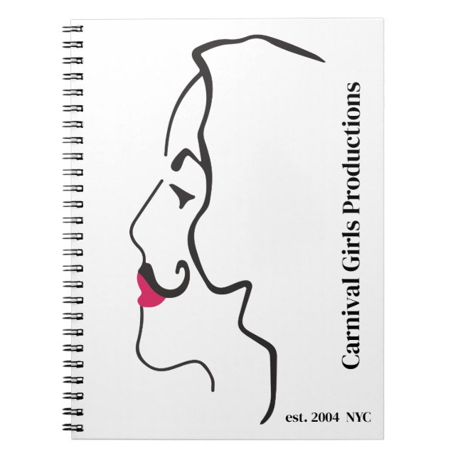 Carnival Girls Productions Silouhette Notebook (Front)