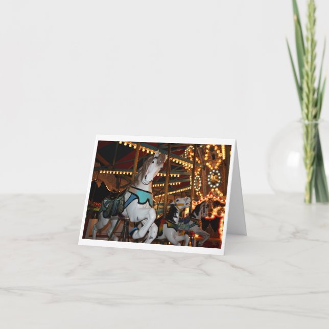 Carnival Horse Blank Card (Front)