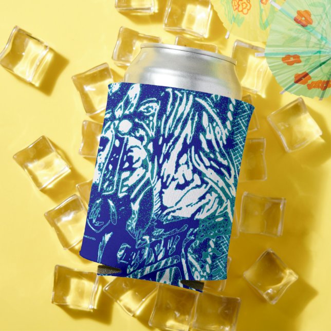 Carnival Horse Blues Can Cooler (In Situ Summer)